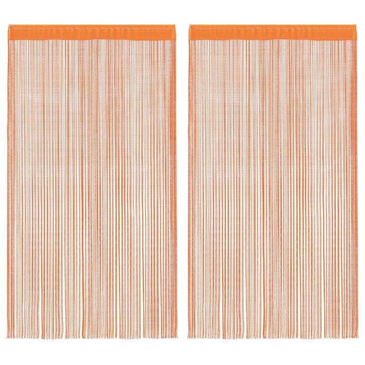 Vidaxl koordgordijnen 2 st 100x250 cm oranje