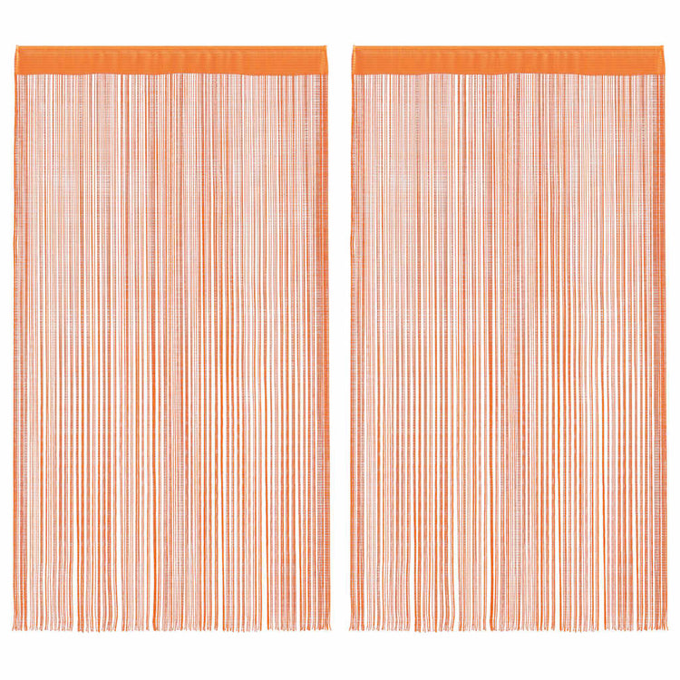 Vidaxl koordgordijnen 2 st 140x250 cm oranje