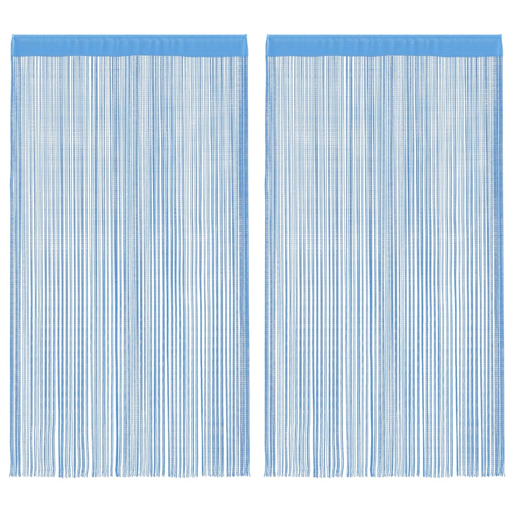 Vidaxl koordgordijnen 2 st 140x250 cm lichtblauw