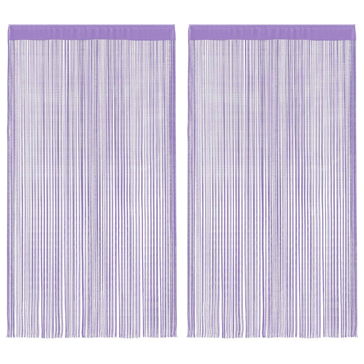 Vidaxl koordgordijnen 2 st 100x250 cm paars