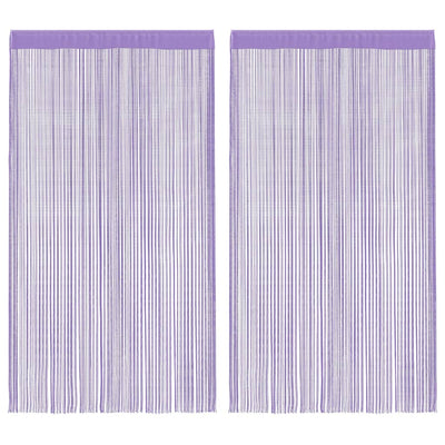 Vidaxl koordgordijnen 2 st paars 140x250 cm