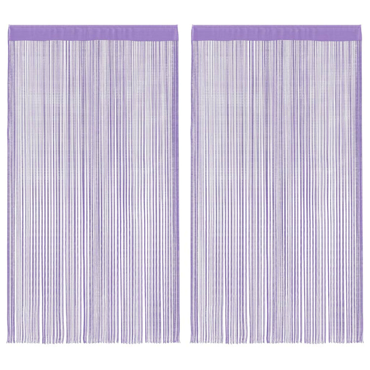 Vidaxl koordgordijnen 2 st paars 140x250 cm