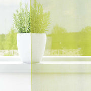 Vidaxl gordijnen voile met doorvoertules 2 st 140x140 cm appelgroen - afbeelding 3