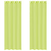 Vidaxl gordijnen voile met doorvoertules 2 st 140x260 cm appelgroen