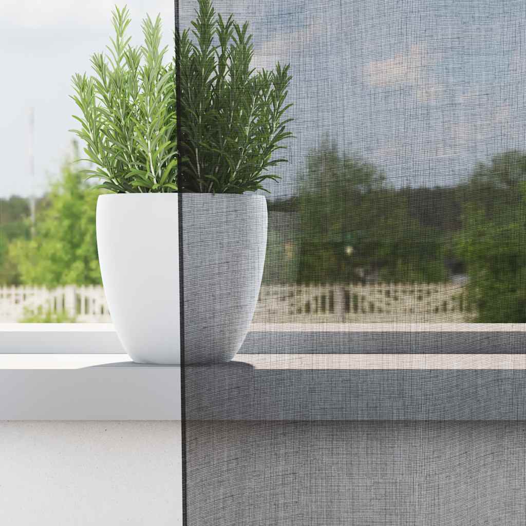 Vidaxl gordijnen voile met doorvoertules 2 st 140x175 cm zwart