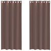 Vidaxl gordijnen voile met doorvoertules 2 st 140x225 cm bruin