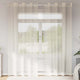 Vidaxl gordijnen voile met doorvoertules 2 st 140x225 cm crèmekleurig