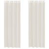 Vidaxl gordijnen voile met doorvoertules 2 st 140x260 cm crèmekleurig