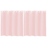 Vidaxl gordijnen voile met doorvoertules 2 st 140x140 cm lichtroze - afbeelding 2