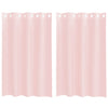 Vidaxl gordijnen voile met doorvoertules 2 st 140x175 cm lichtroze