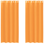 Vidaxl gordijnen met doorvoertules 2 st 140x225 cm oranje - afbeelding 2
