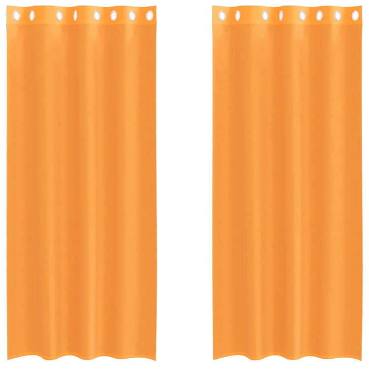 Vidaxl gordijnen met doorvoertules 2 st 140x225 cm oranje