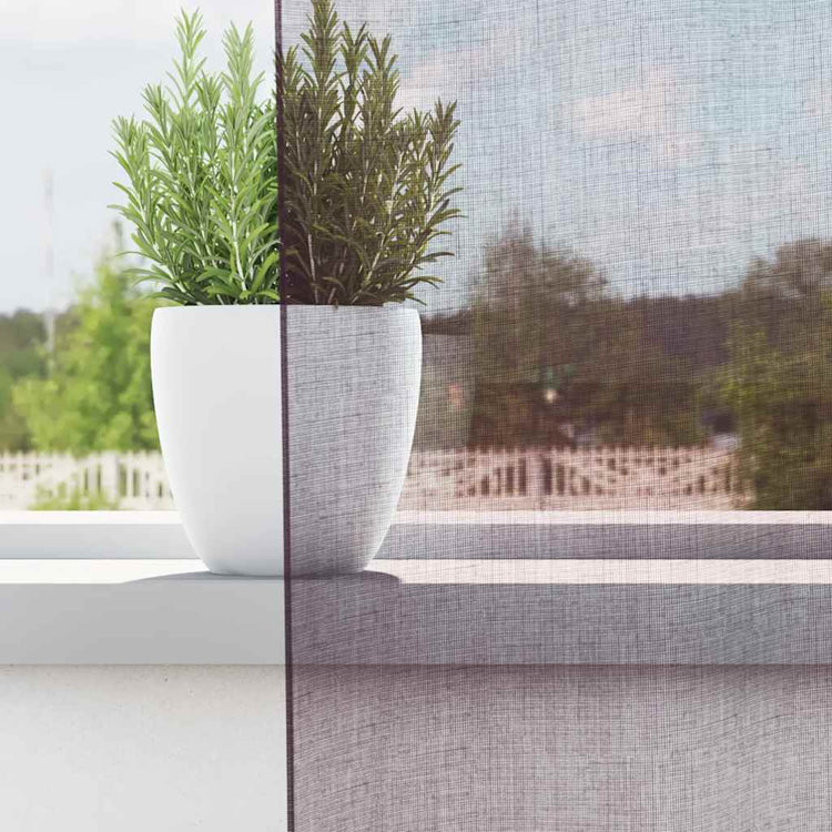 Vidaxl gordijnen voile met doorvoertules 2 st paars 140x140 cm