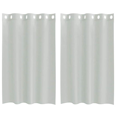 Vidaxl gordijnen voile met doorvoertules 2 st 140x175 cm lichtgrijs