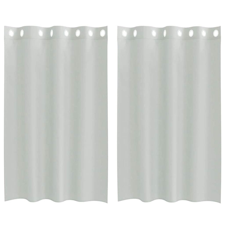 Vidaxl gordijnen voile met doorvoertules 2 st 140x175 cm lichtgrijs
