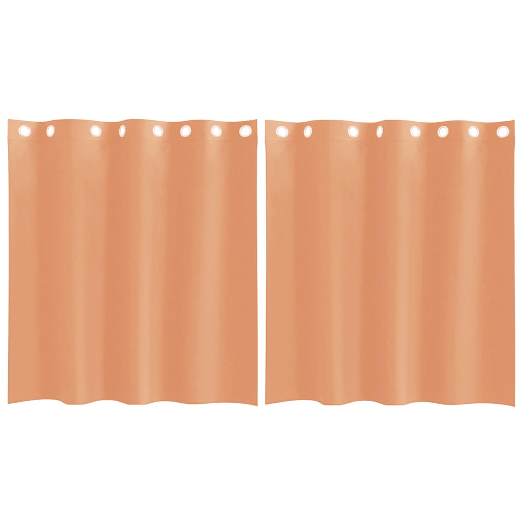 Vidaxl gordijnen voile met doorvoertules 2 st terracotta