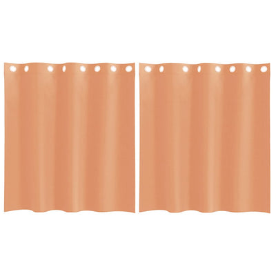 Vidaxl gordijnen voile met doorvoertules 2 st terracotta