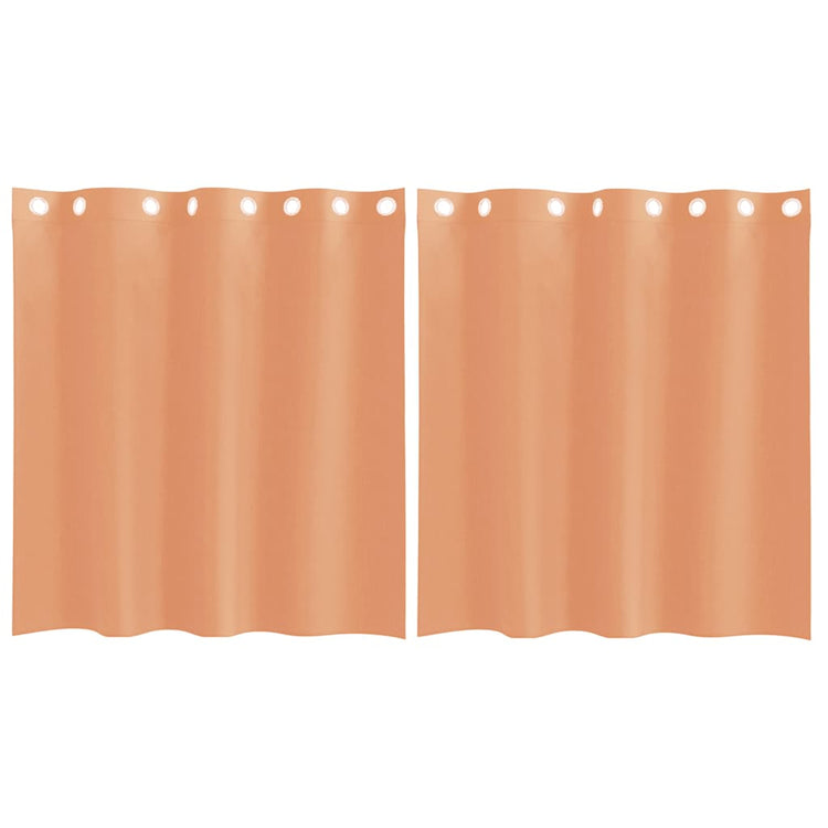 Vidaxl gordijnen voile met doorvoertules 2 st terracotta