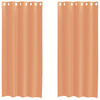 Vidaxl gordijnen voile met doorvoertules 2 st terracotta