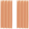Vidaxl gordijnen voile met doorvoertules 2 st terracotta