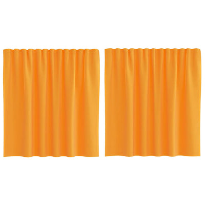 Vidaxl gordijnen voile met roedezakken 2 st oranje
