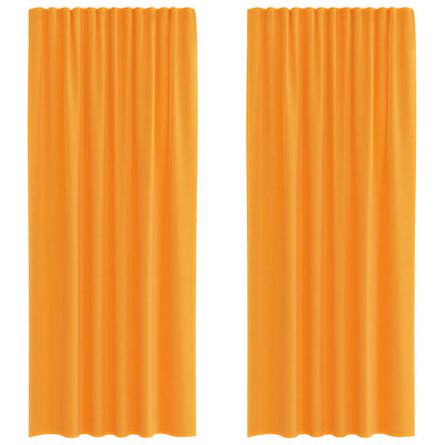 Vidaxl gordijnen voile met roedezakken 2 st oranje