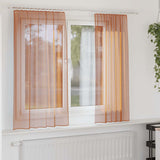 Vidaxl voile gordijnen met roedezakken 2 st terracotta - afbeelding 1