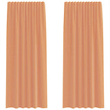 Vidaxl voile gordijnen met roedezakken 2 st terracotta - afbeelding 2