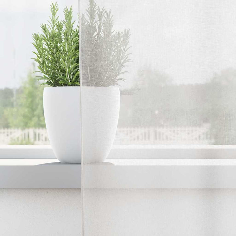 Vidaxl gordijnen voile met roedezakken 2 st wit