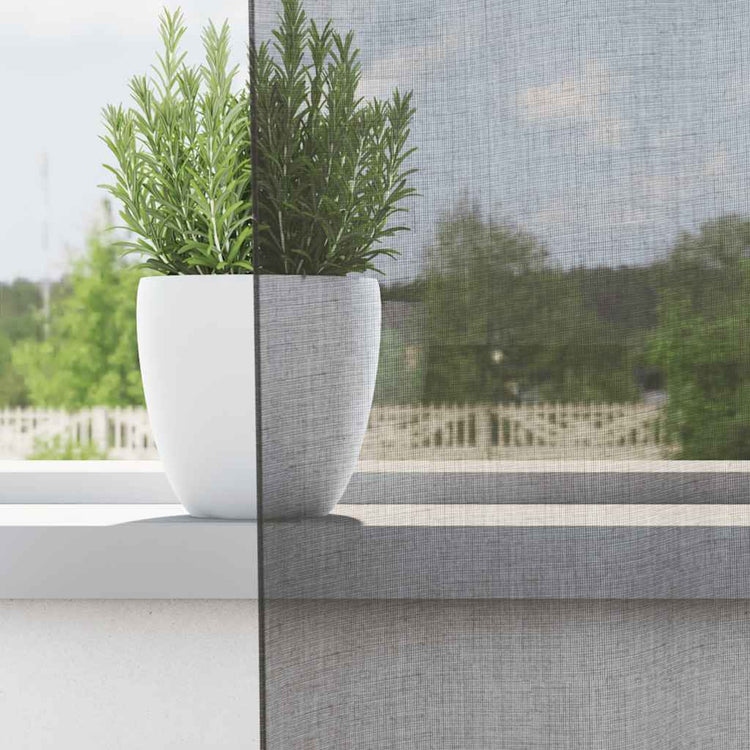 Vidaxl gordijnen voile met lussen 2 st 140x260 cm donkergrijs