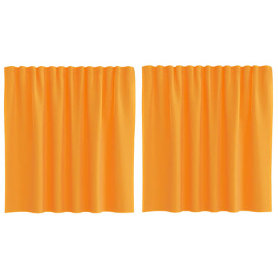 Vidaxl gordijnen voile met lussen 2 st 140x140 cm oranje