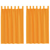 Vidaxl gordijnen voile met lussen 2 st 140x175 cm oranje