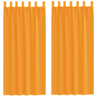 Vidaxl gordijnen met lussen 2 st 140x245 cm oranje