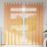 Vidaxl gordijnen met lussen 2 st 140x245 cm oranje - afbeelding 1