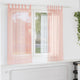Vidaxl gordijnen voile met lussen 2 st 140x140 cm roze