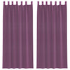 Vidaxl gordijnen voile met lussen 2 st 140x225 cm paars