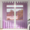 Vidaxl gordijnen voile met lussen 2 st 140x225 cm paars