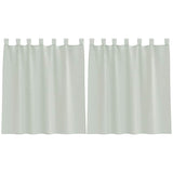 Vidaxl gordijnen voile met lussen 2 st 140x140 cm lichtgrijs - afbeelding 2