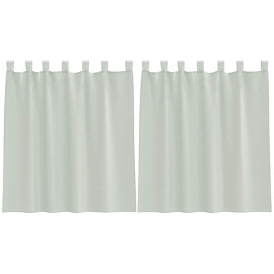 Vidaxl gordijnen voile met lussen 2 st 140x140 cm lichtgrijs