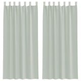 Vidaxl gordijnen voile met lussen 2 st 140x225 cm lichtgrijs - afbeelding 2