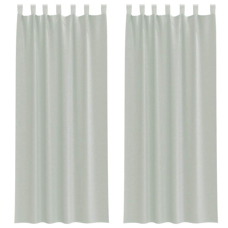 Vidaxl gordijnen voile met lussen 2 st 140x260 cm lichtgrijs