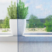 Vidaxl gordijnen voile met lussen 2 st 140x175 cm koningsblauw - afbeelding 3
