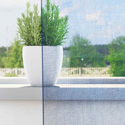 Vidaxl gordijnen voile met lussen 2 st 140x245 cm koningsblauw - afbeelding 3