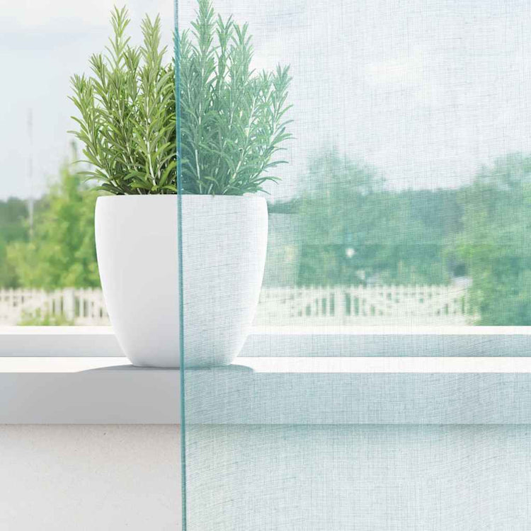 Vidaxl gordijnen voile met lussen 2 st 140x140 cm turkoois