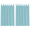 Vidaxl gordijnen voile met lussen 2 st 140x175 cm turkoois