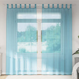 Vidaxl gordijnen met lussen 2 st 140x225 cm turkoois - afbeelding 1