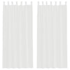 Vidaxl voile gordijnen met lussen 2 st 140x225 cm wit