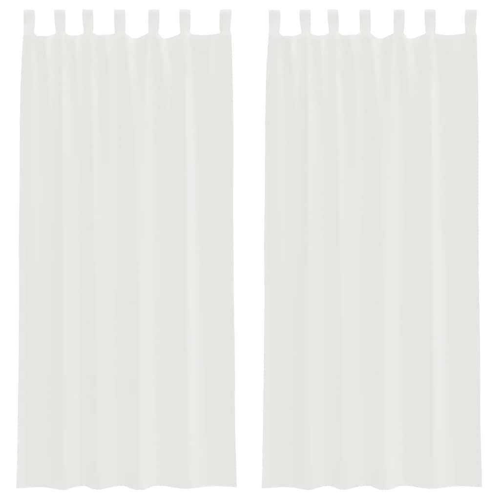 Vidaxl gordijnen met lussen 2 st 140x245 cm wit