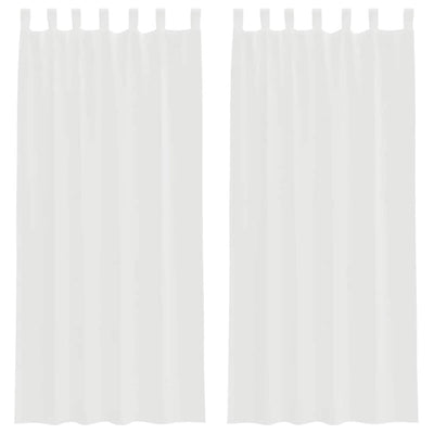 Vidaxl gordijnen met lussen 2 st 140x245 cm wit