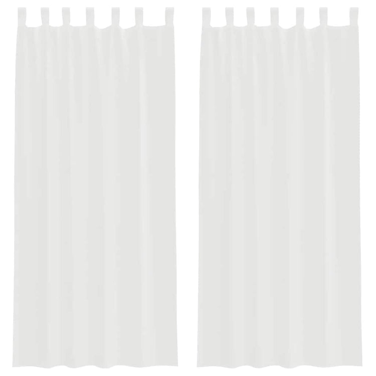 Vidaxl gordijnen met lussen 2 st 140x245 cm wit